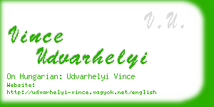 vince udvarhelyi business card